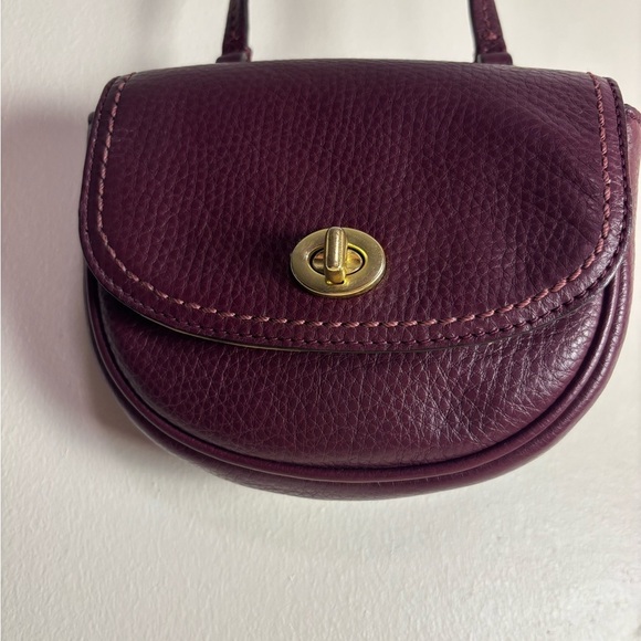 Coach Park Plum Leather Halfmoon Mini Crossbody Bag - Picture 3 of 6